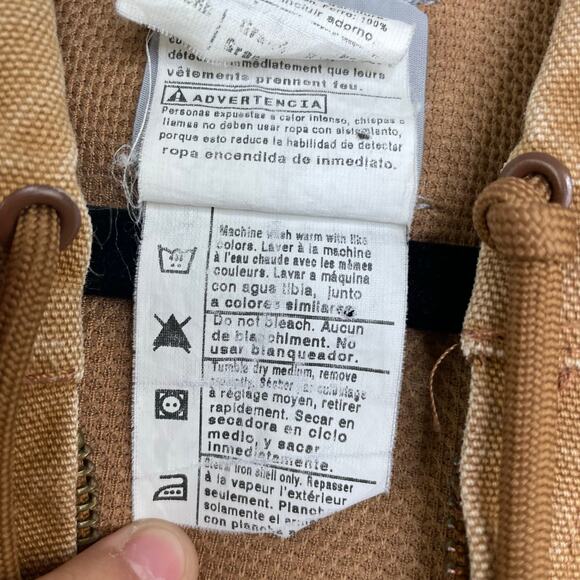 Carhartt J131 Thermal Lined Canvas Full Zip Hooded Jacket Men's size XL - Picture 13 of 16